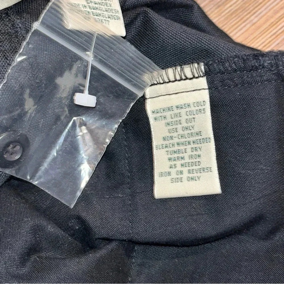 St Johns Bay Skirt Size 8 Petite Knee Length Black Velour Pencil Skirt 5 Pocket - Picture 10 of 12